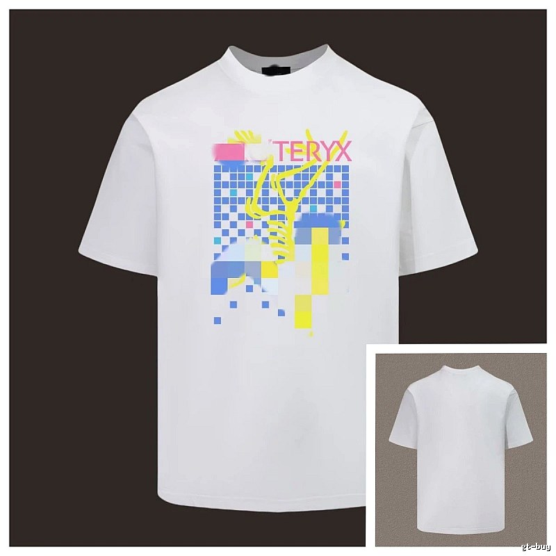 Arc'teryx Pixel Print Trendy Cool Style White T-Shirt