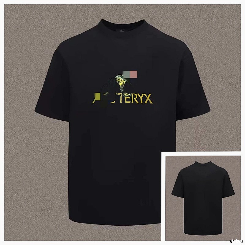 Arc'teryx Printed Outdoor Style Black Short Sleeve T-Shirt