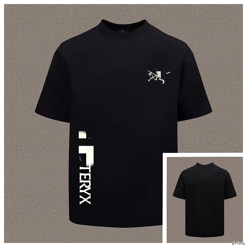 Arc'teryx Printed Technical Style Black Short-sleeved T-Shirt