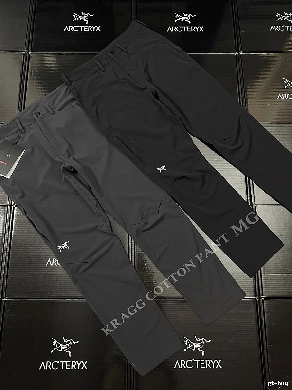 Arc'teryx Technical Hiking Pants in Charcoal - articulated knees