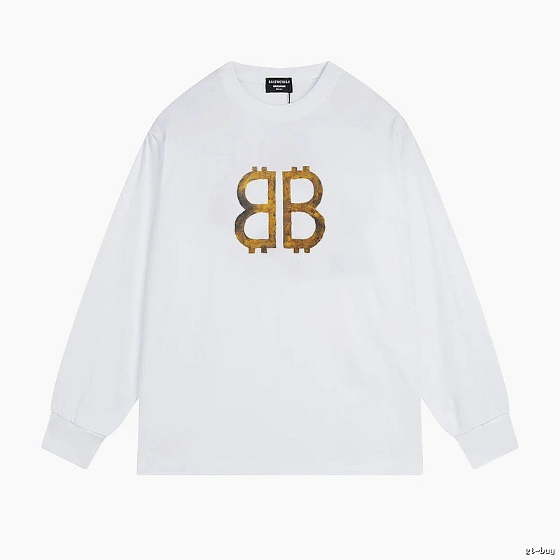 Balenciaga BB Print White T-shirt