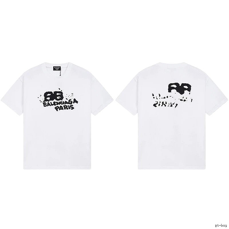 Balenciaga BB Print White T-shirt