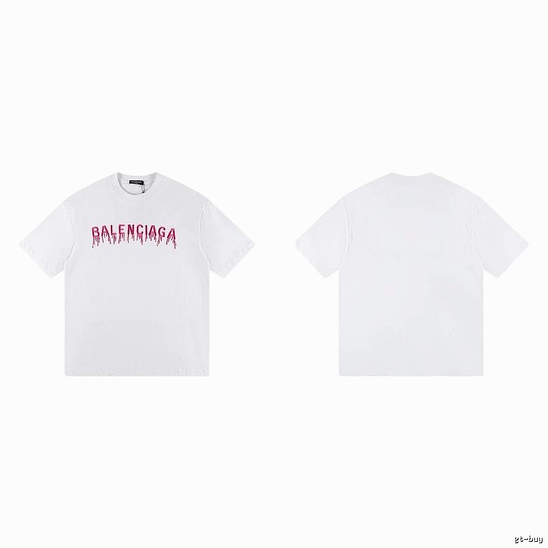 Balenciaga Blood Drop Collection Street Style White T-Shirt