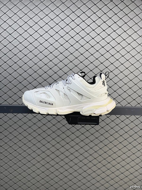 Balenciaga Chunky Runners in White, Finished with Clean Lace Cage