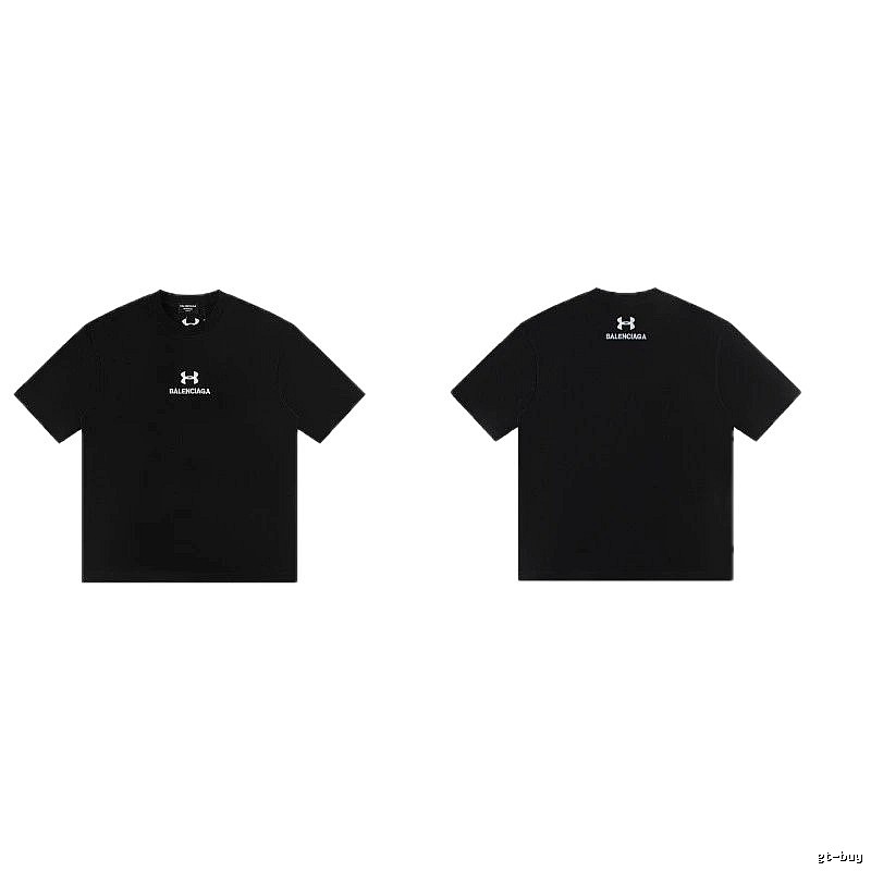 Balenciaga Co-branded Street Style Black T-shirt