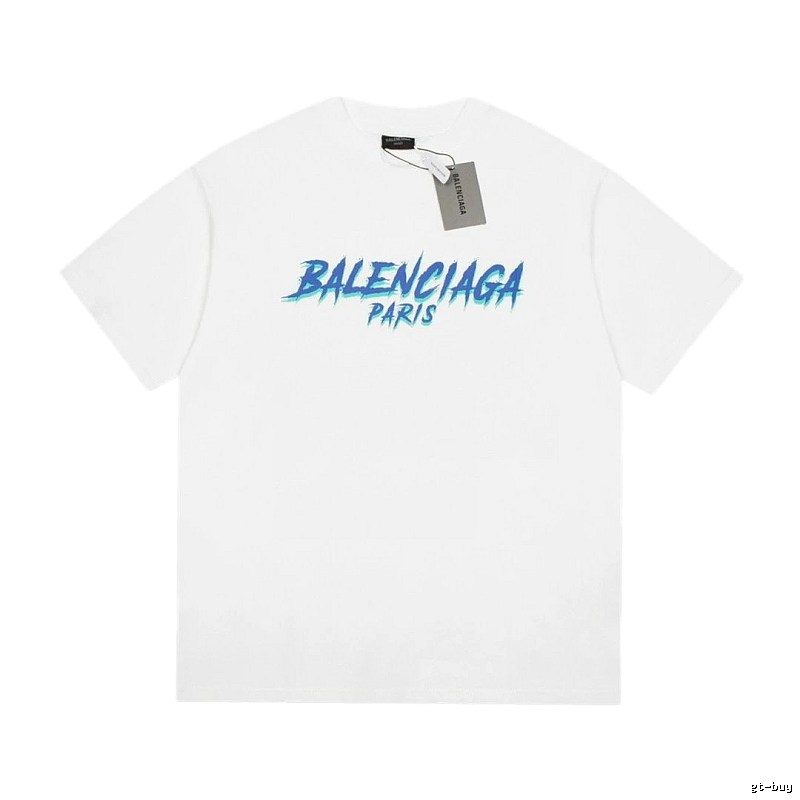 Balenciaga Graffiti Street Style White T-Shirt