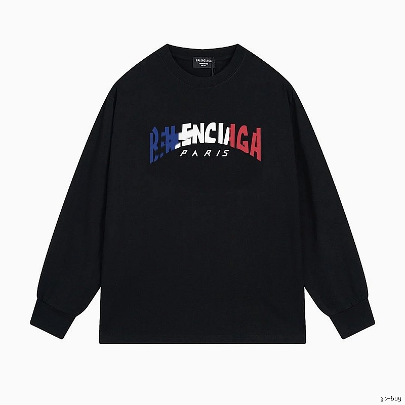 Balenciaga letter-style black sweatshirt