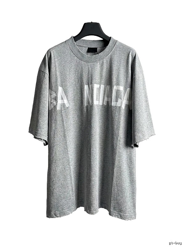 Balenciaga letter-style grey T-shirt