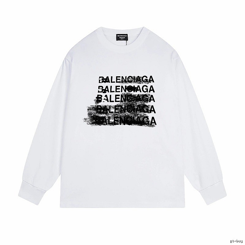 Balenciaga letter-style white T-shirt