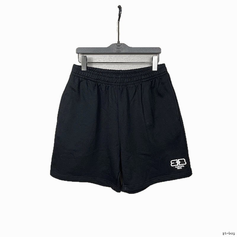Balenciaga minimalist style black shorts