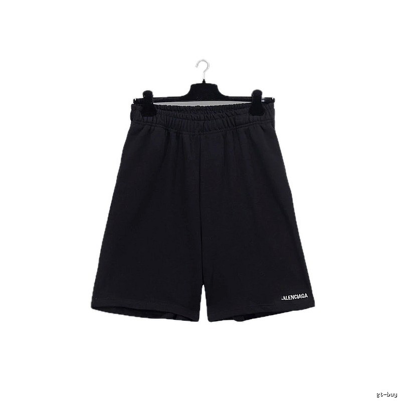 Balenciaga minimalist style black shorts