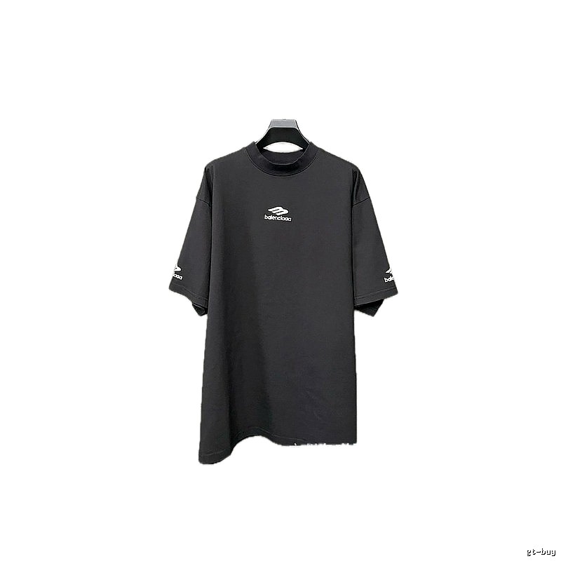 Balenciaga minimalist style black T-shirt