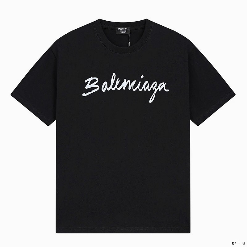 Balenciaga minimalist style black T-shirt