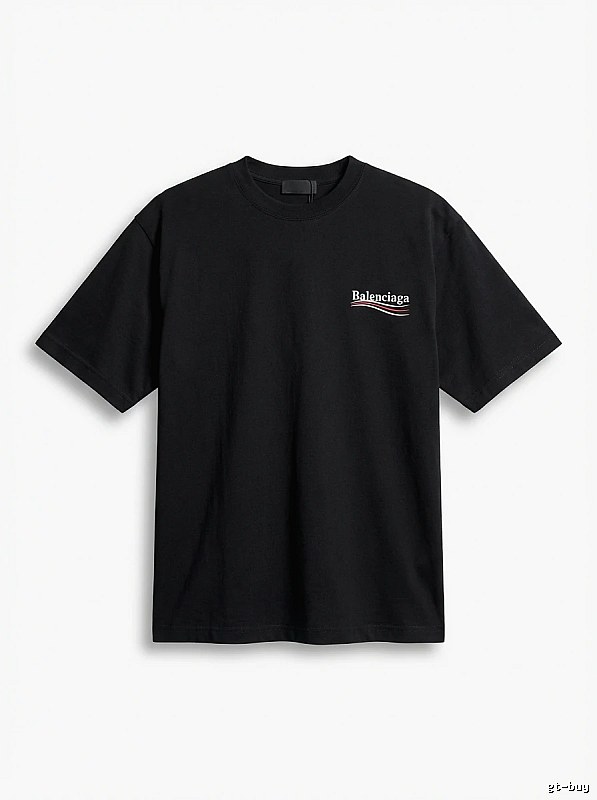 Balenciaga minimalist style black T-shirt