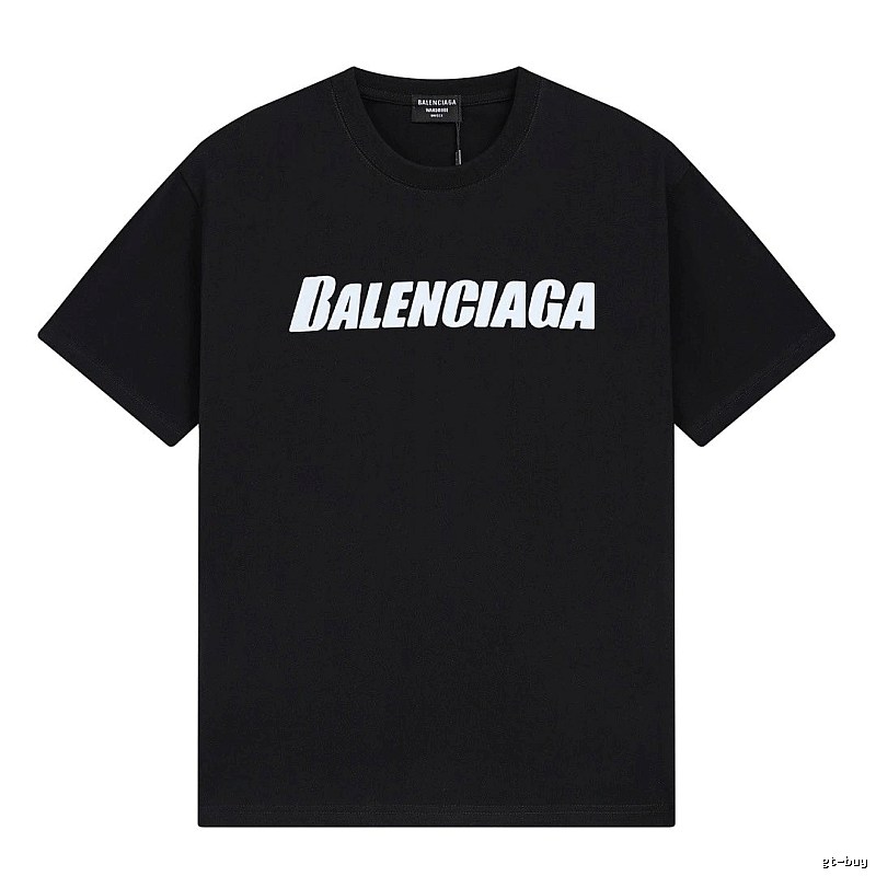 Balenciaga minimalist style black T-shirt