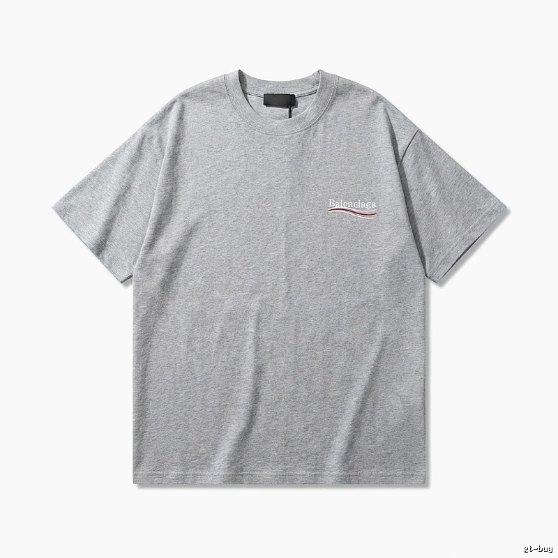 Balenciaga minimalist-style gray T-shirt