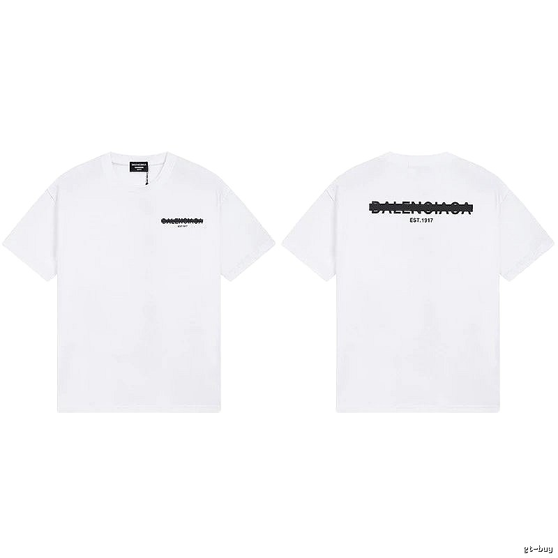 Balenciaga minimalist style white T-shirt