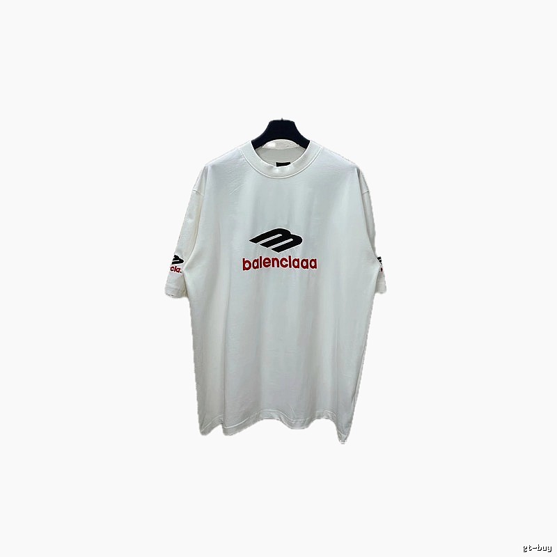 Balenciaga minimalist style white T-shirt