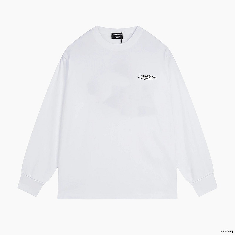 Balenciaga minimalist style white T-shirt