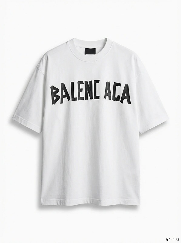 Balenciaga minimalist style white T-shirt