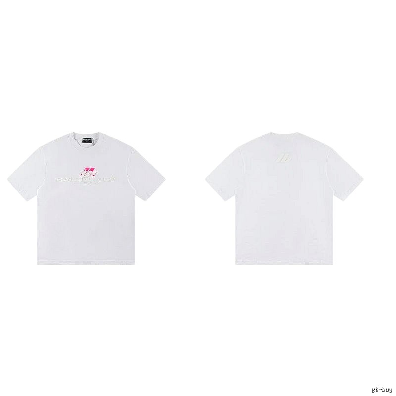 Balenciaga Printed Streetwear-style White T-Shirt