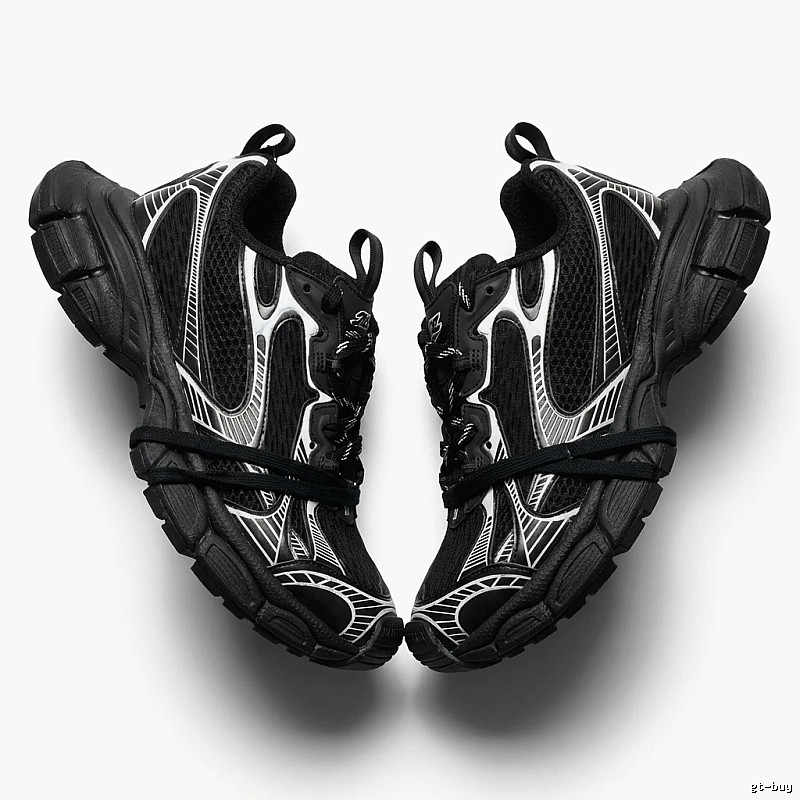 Balenciaga retro black and grey sports shoes