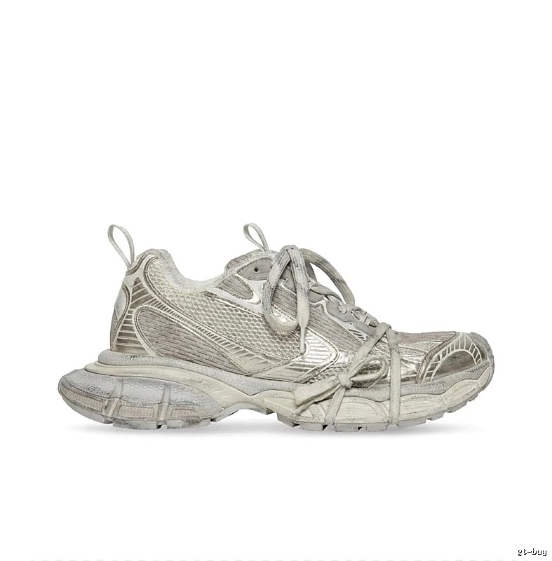 Balenciaga Retro Silver Sneakers