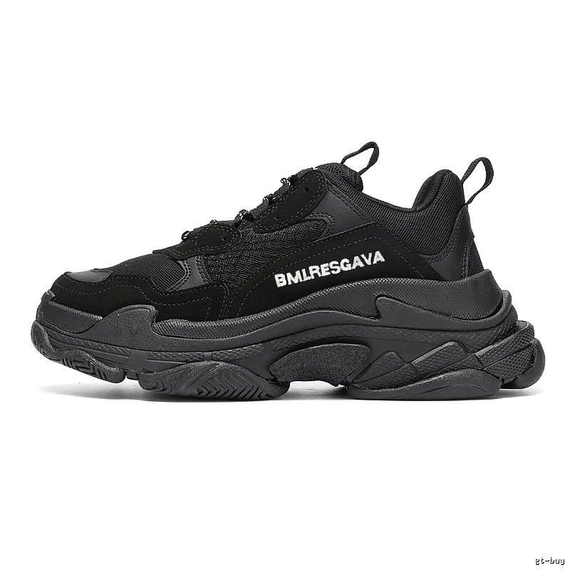 Balenciaga retro-style black shoes