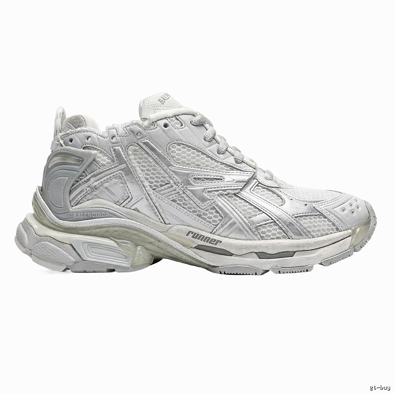 Balenciaga Retro Style White and Grey Sneakers