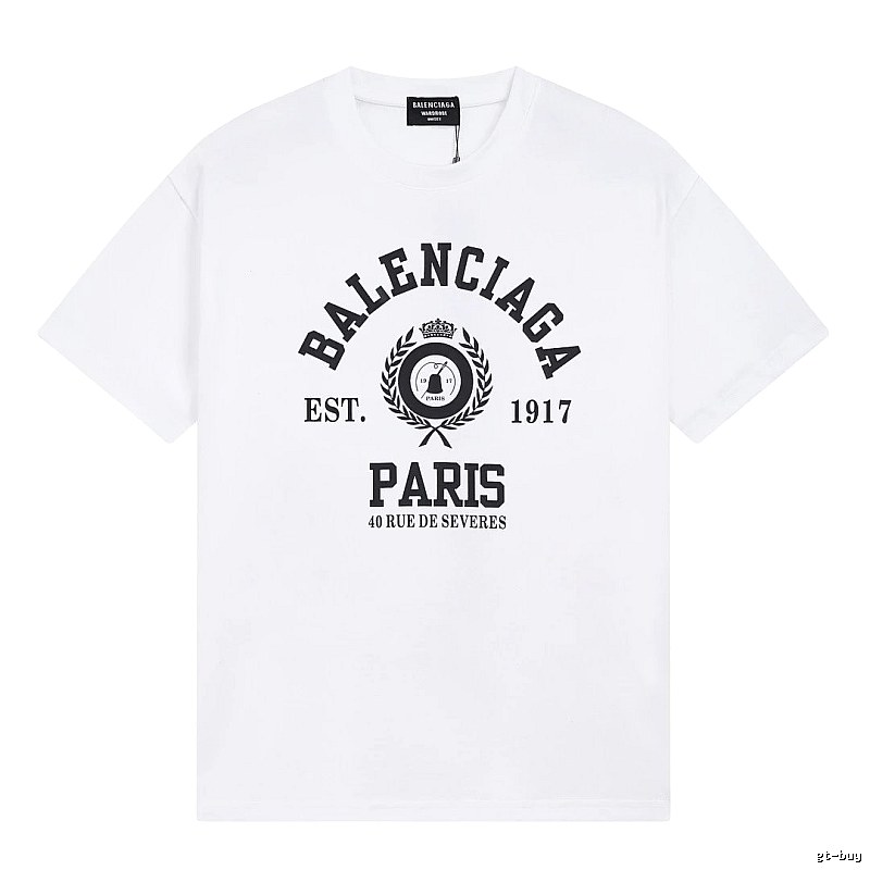 Balenciaga retro style white T-shirt