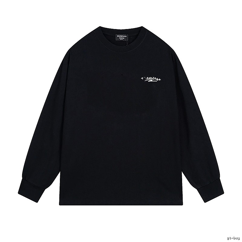 Balenciaga simple style black long-sleeved shirt