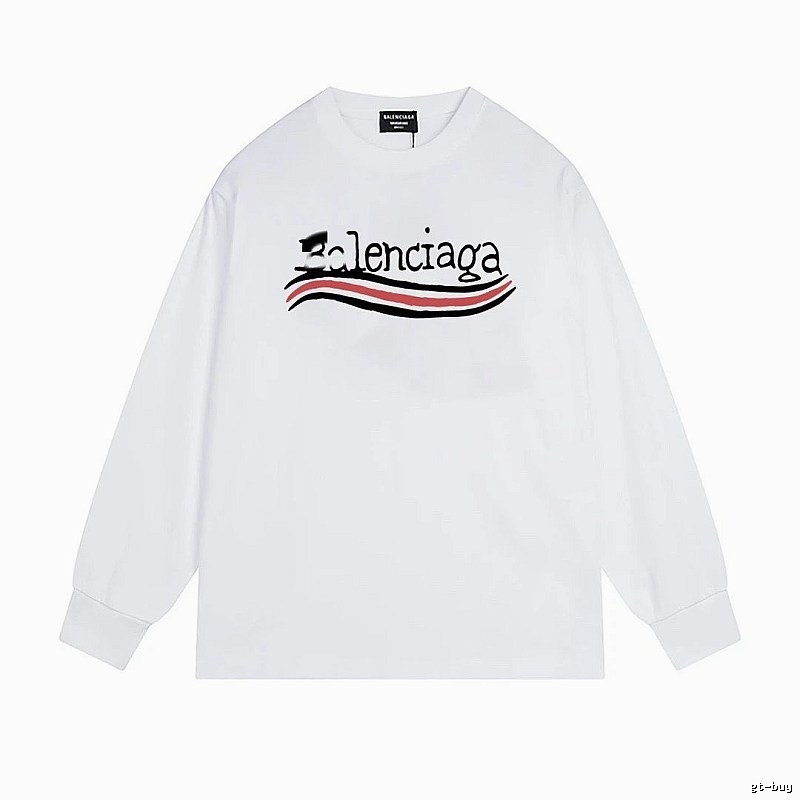 Balenciaga striped white long-sleeve