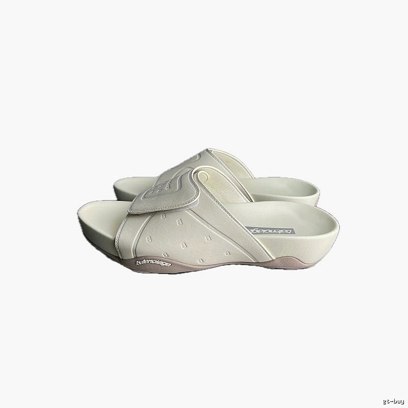 Balenciaga Trendy Style Off-white Platform Slippers
