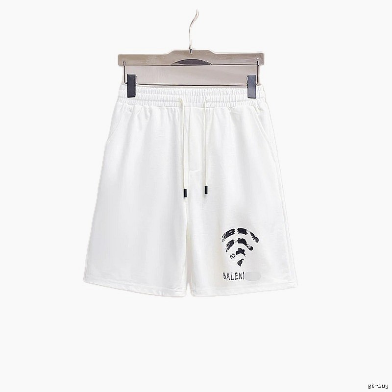 Balenciaga WiFi Printed Street Style White Shorts