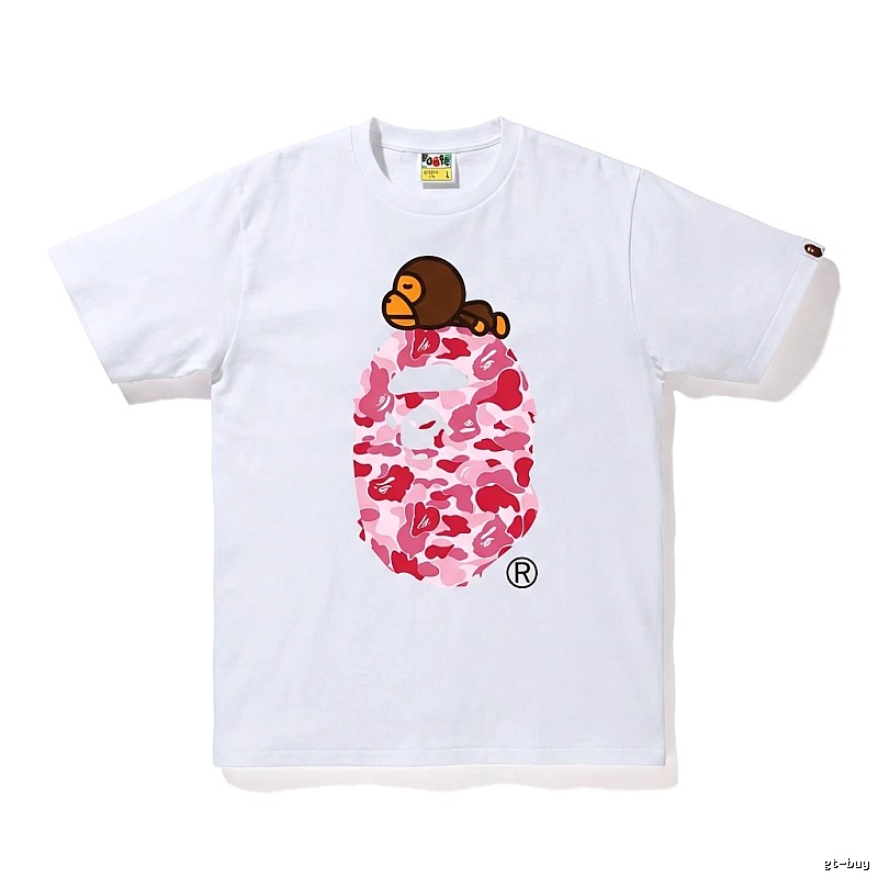 Bape Ape Camouflage Style White T-shirt