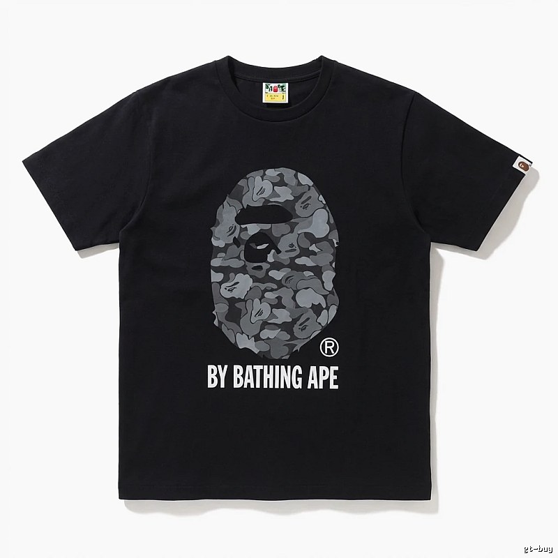 Bape Ape Head Camouflage Style Black T-shirt