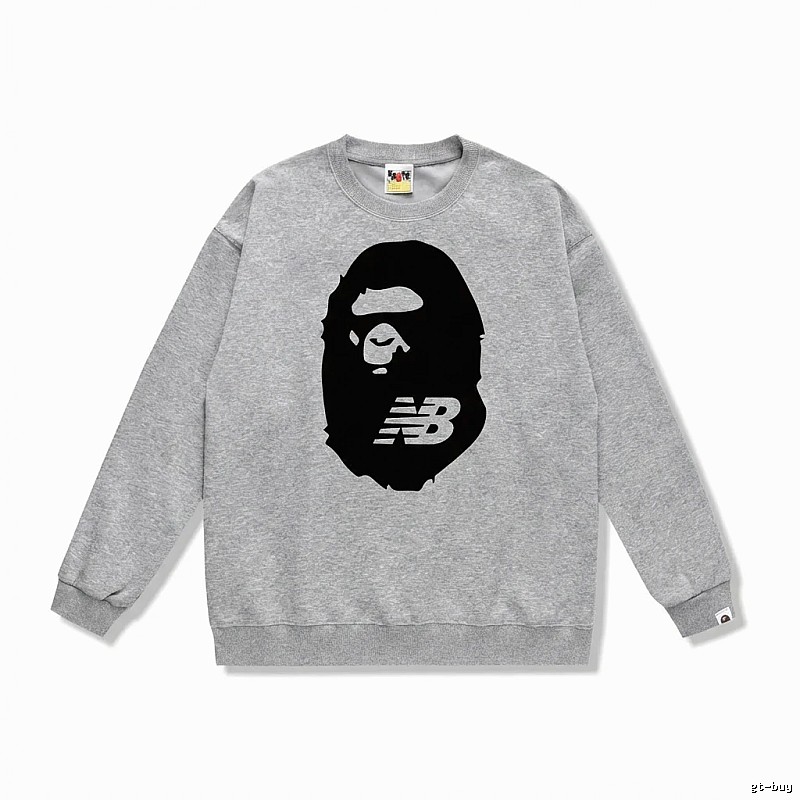 Bape Ape Head Grey Sweatshirt