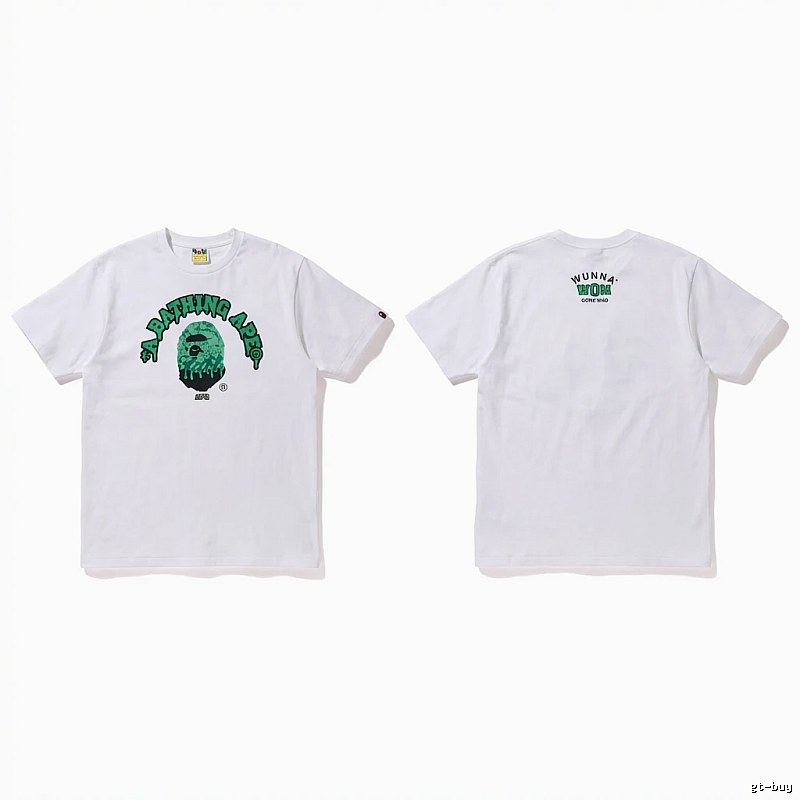 Bape Ape Head Minimalist Style White T-shirt