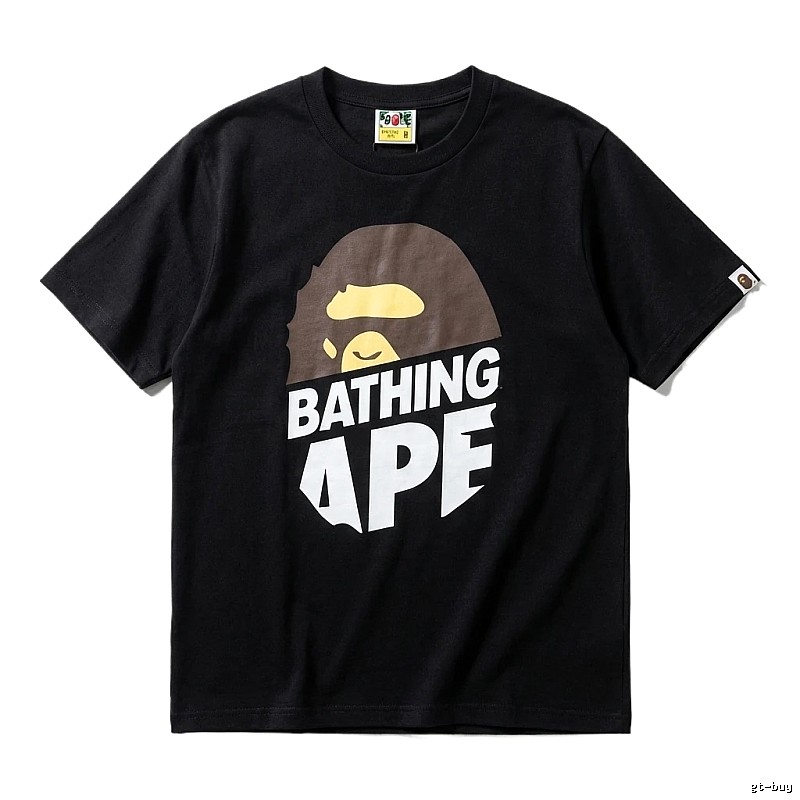 Bape Ape Head Simple Black Short-sleeve