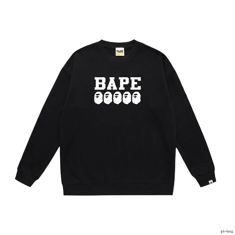 BAPE Ape Head Simple Black Sweatshirt