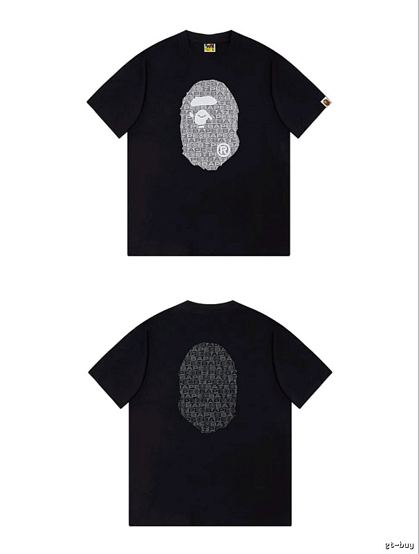 Bape Ape Head Trendy and Cool Black T-shirt