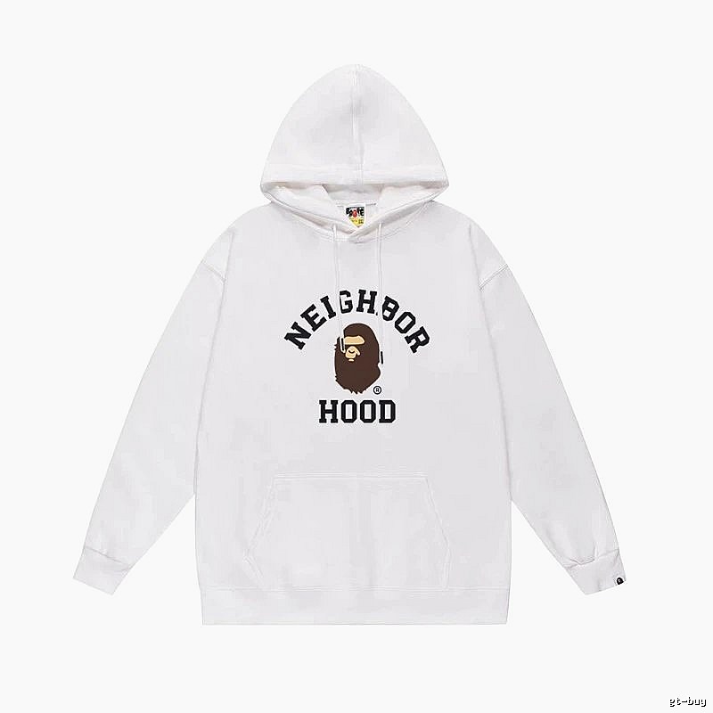 Bape Ape series white hoodie