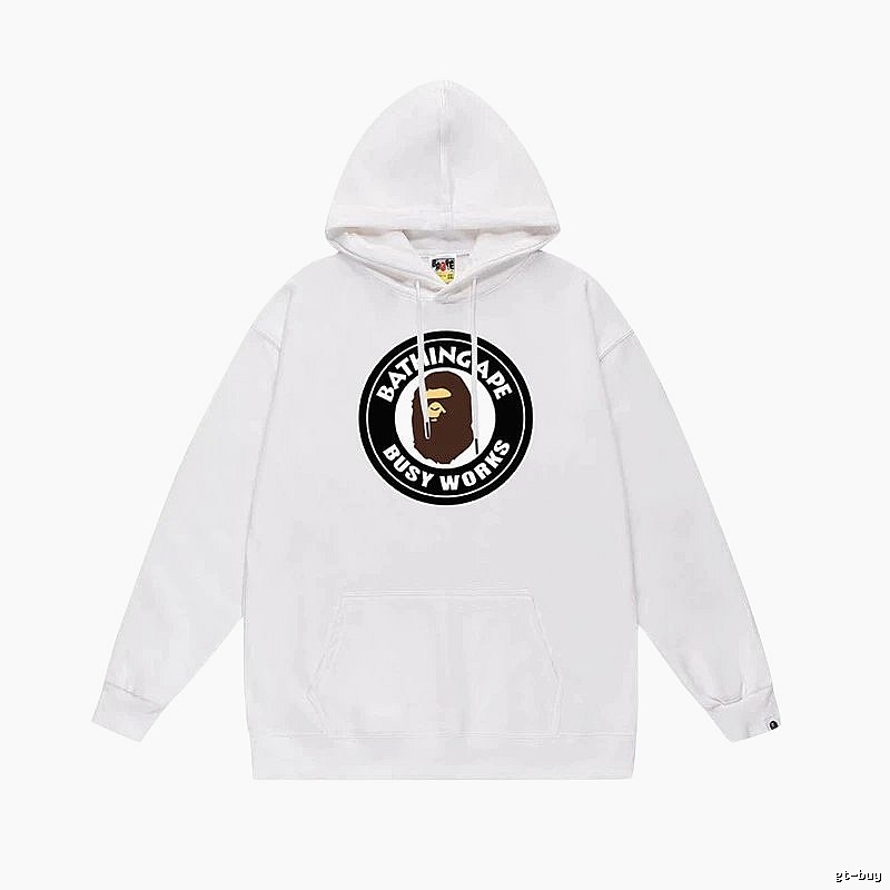 Bape Black Label Casual Style White Hoodie
