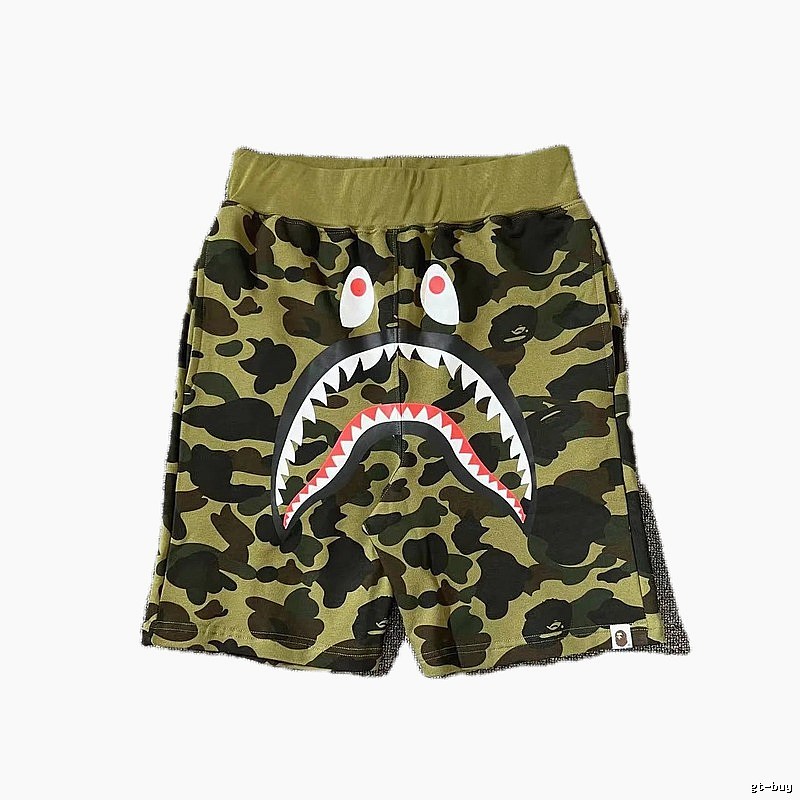 Bape camouflage shark-style shorts