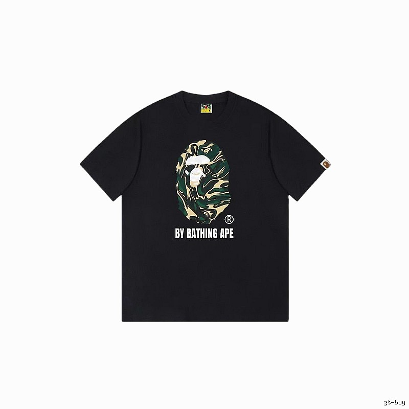 Bape camouflage style black T-shirt
