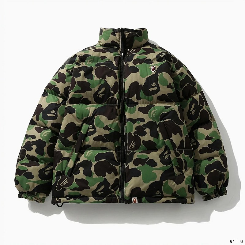 Bape camouflage-style down jacket