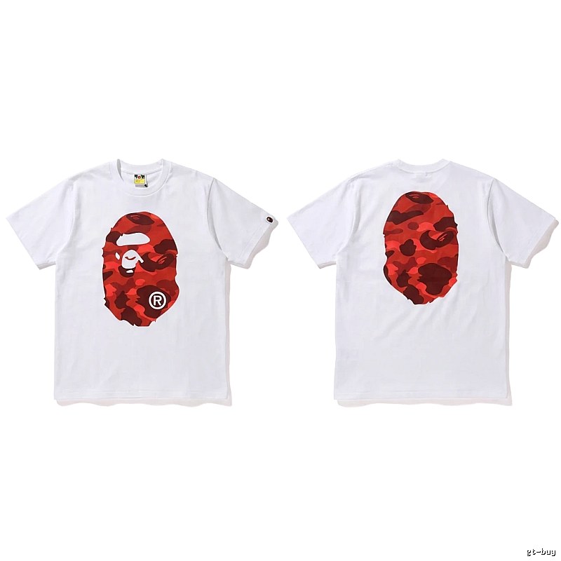 Bape camouflage style white T-shirt