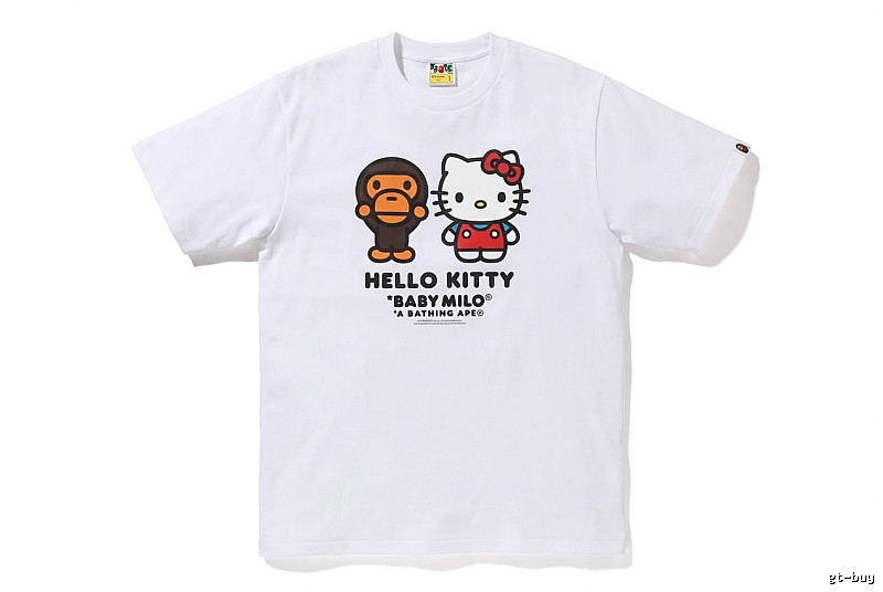 Bape co-branded cartoon white T-shirt