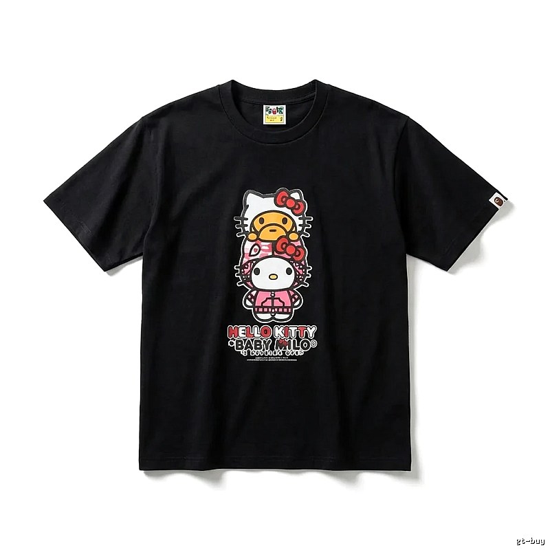 Bape Co-branded Hello Kitty Black T-shirt