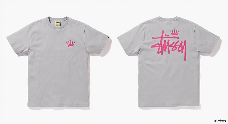 Bape Crown Print Trendy and Cool Short-sleeved Shirt
